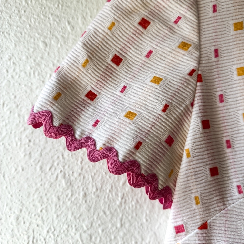 Handmade 1970s Maxi Dress with Ric Rac Trim - Picture 4 of 5